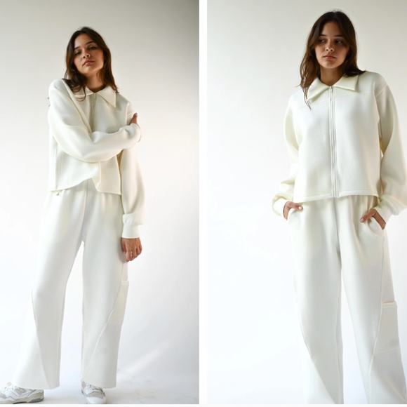 yllw - KASEY KNIT NEOPRENE JACKET - Picture 1 of 2